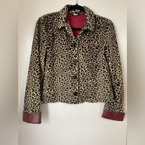 90s Vintage Leopard Jacket